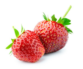 strawberry fruit isolated on white background