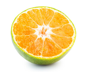 Orange fruit isolated on white background