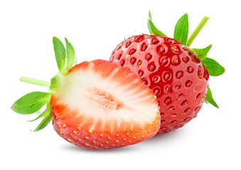 strawberry fruit isolated on white background