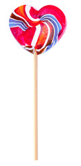 lollipops candy on stick isolated on white background