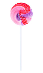 lollipops candy on stick isolated on white background