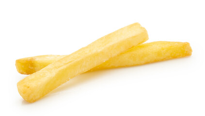 french fries on a white background