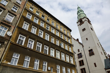 facade of the building , image taken in stettin szczecin west poland, europe