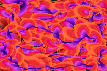 Colorful striped pattern. Wavy stylish abstract background.