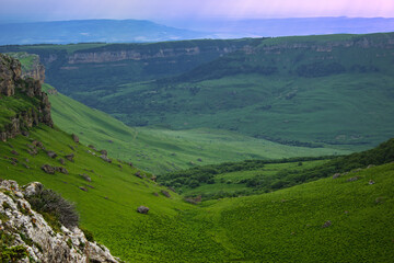 Fototapeta na wymiar Canyon on the Baranakh plateau