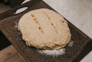 dough on a cutting board