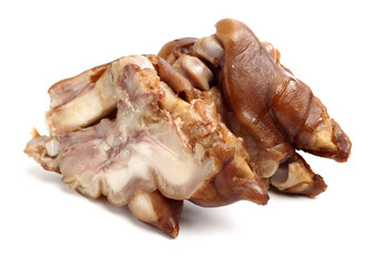 Sauce trotters on white background 
