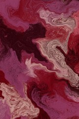 Abstract fluid art digital colorful marble stone textured background or wallpaper 