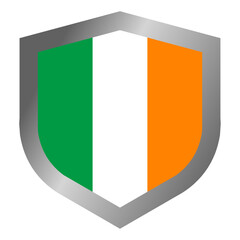 Ireland flag shield