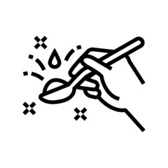 vinegar soda line icon vector. vinegar soda sign. isolated contour symbol black illustration