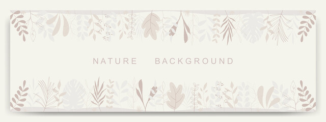 Nature abstract vector backgrounds.minimal trendy style. various shapes set up design templates good for background  card greeting wallpaper brochure flier invitation and other. vector illustration
