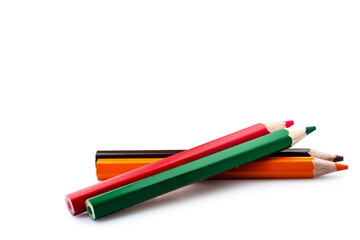 pencil color isolated on white background