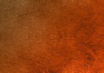 Orange textured wrinkled  hard paper surface background