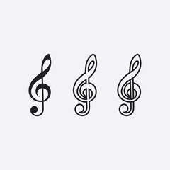 Note Icon Vector illustration design Sound waves, audio, equalizer, abstract, head set logo vector illustration design template