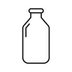 bottle icon template filled with water