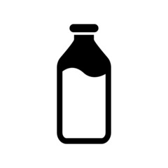 bottle icon template filled with water