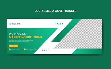 Creative Start-Up online Business Strategy social media cover template, web banner template, corporate banner, header, business webinar banner
