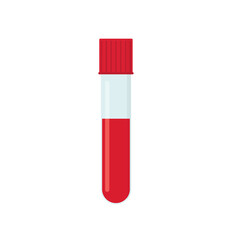 medical blood test tube - vector illustration