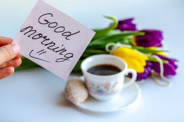 A note with the inscription 