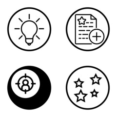 Circles1-2 Flat Icon Set Isolated On White Background