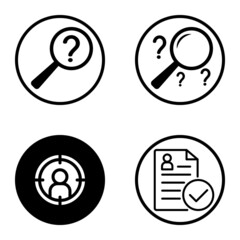 Circles1-2 Flat Icon Set Isolated On White Background