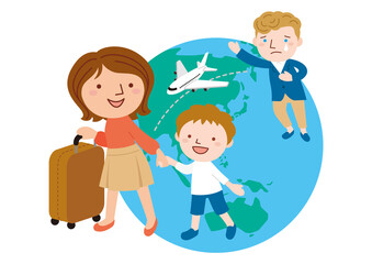 国際結婚　妻と子供と別れる