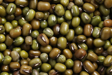 Green beans, Close up mung beans background