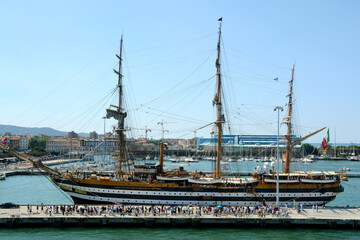 the Amerigo Vespucci is a sailing ship of the Navy built as a training ship for the training of the...