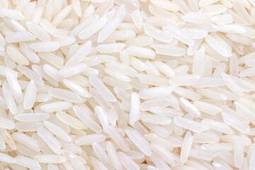 close-up basmati rice grain background, healthy food