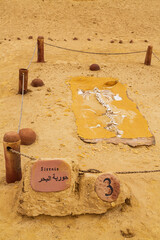 Valley of the Whales or Wadi Al-Hitan. Paleontological site in the Faiyum Governorate of Egypt