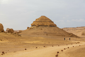 Valley of the Whales or Wadi Al-Hitan. Paleontological site in the Faiyum Governorate of Egypt
