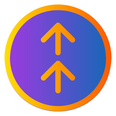 arrow up gradient icon