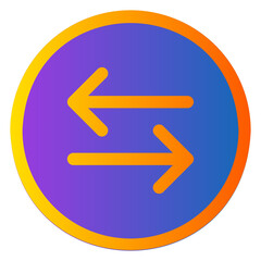 left right gradient icon
