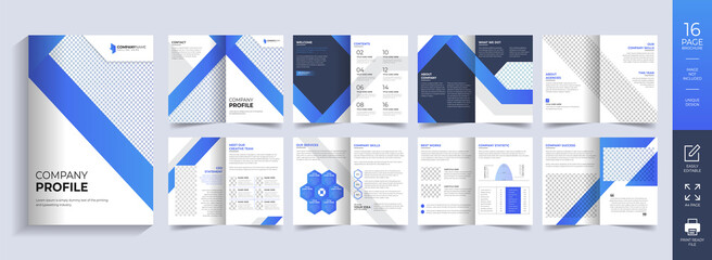 Pages company profile brochure design