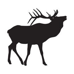 black deer, vector 