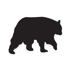 silhouette of bear