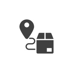 Delivery tracking vector icon