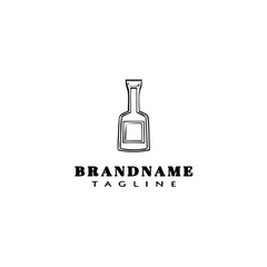 bottle logo icon cute template vector illustration