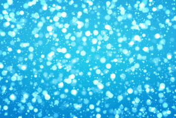 背景素材_イルミネーション_水色