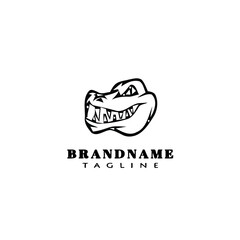 crocodile logo cartoon icon design template isolated vector illustration