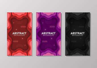 Colorful liquid and geometric background with fluid gradient shapes