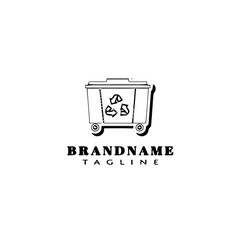 garbage logo template icon vector illustration