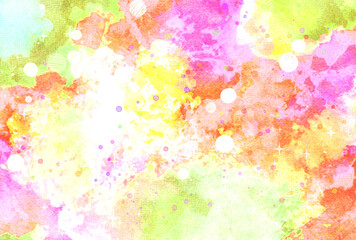 背景素材_水彩テクスチャキラキラ_黄色