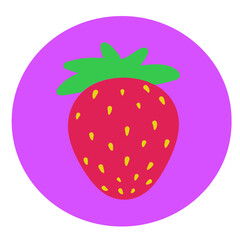 Stickers of berries and fruits various minimal design fruit tags for sweet drinks or ice cream collection of vegan simple icons Vector set of fresh Fruits, group of cut out cartoon fruits and berries.