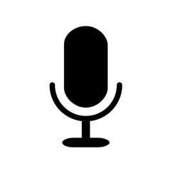 マイクのアイコン。音量、音声を表すイラスト。