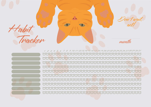 Habit tracker template