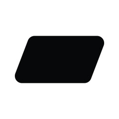 parallelogram shape illustration vector graphic. basic shape perfect for preschool learning for children and good for mathematics