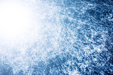 Blue chaos backdrop. Abstract foggy clouds. Burst of energy background. Cosmic ink flow effect futuristic background. Artistic dark smoke smudges. Electric thunder look ink mix pattern.