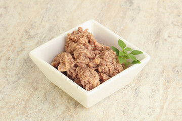 Canned tuna fish for salad