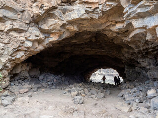 Cave in Ansite Fortress, Grand Canary Island, Spain